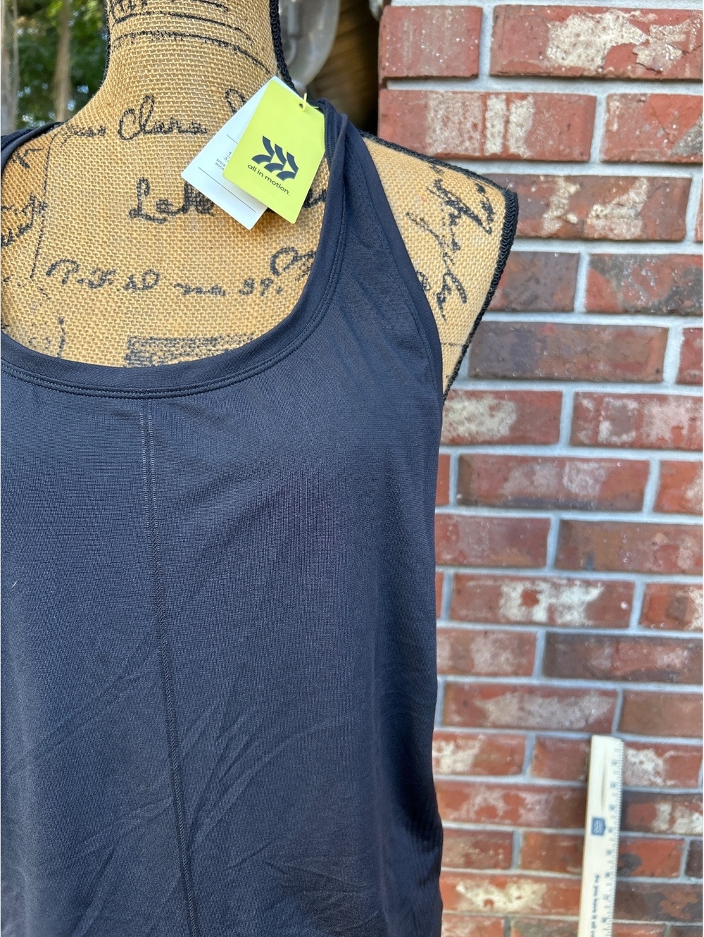 All in Motion Women's Black Nylon Tank Top XL